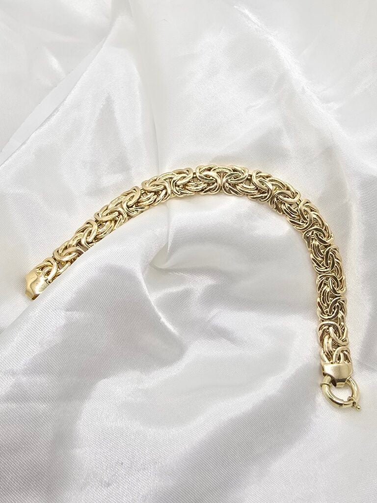 10K BYZENTINE BRACELET – 7" – JY Jewelry Wholesale