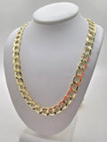 10K HOLLOW CUBAN CURB FLAT CHAIN – 26" 8MM – JY Jewelry Wholesale