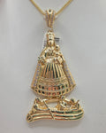 14K CARIDAD PENDANT BODY CHAPE CZ – MEDIUM – JY Jewelry Wholesale