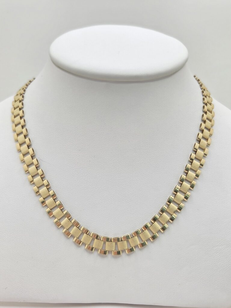 10K WATCH STYLE LINK NECKLACE – 18" – JY Jewelry Wholesale