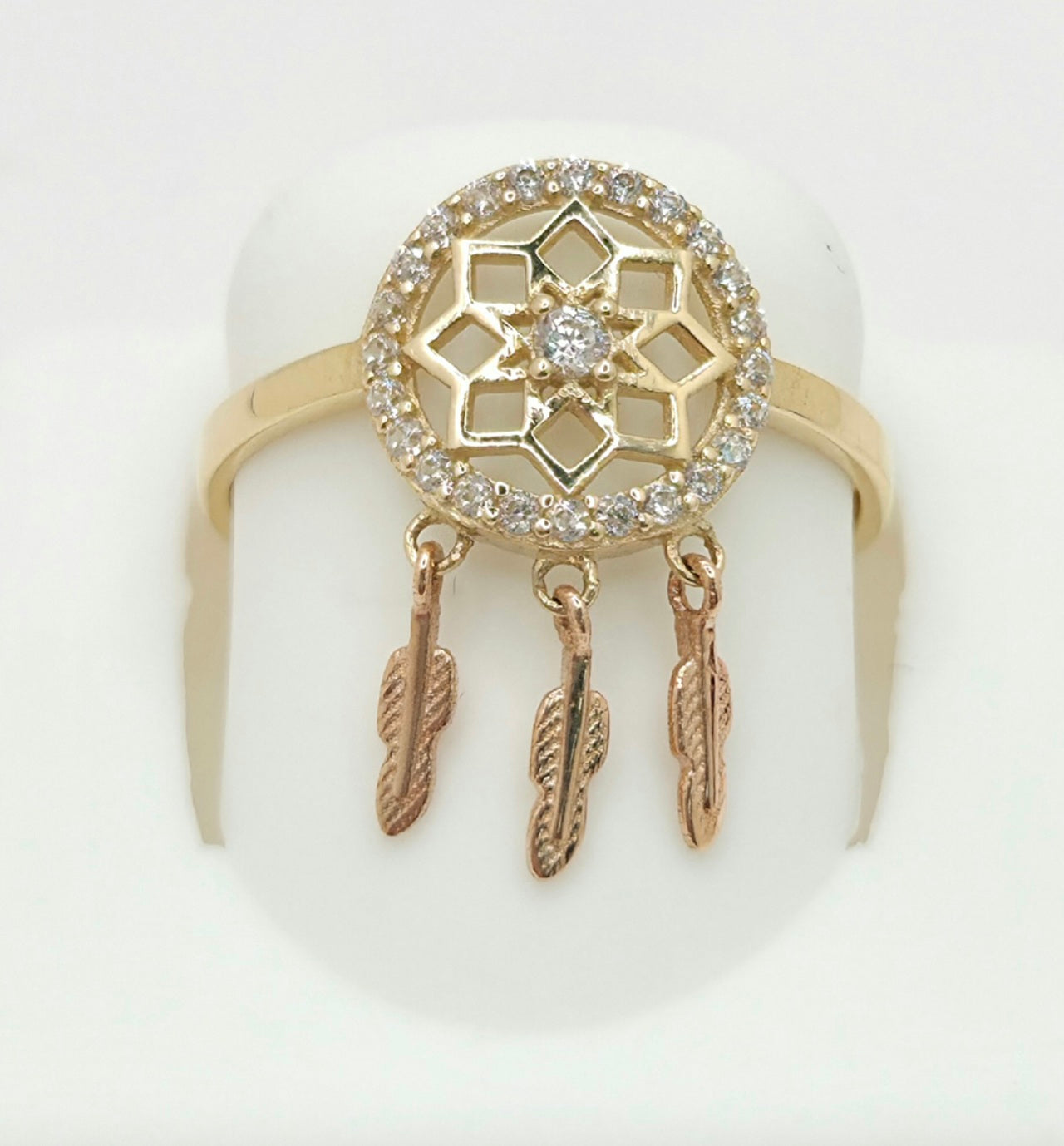 14K DELICATE DREAMCATCHER RING – 7 & 8 – JY Jewelry Wholesale