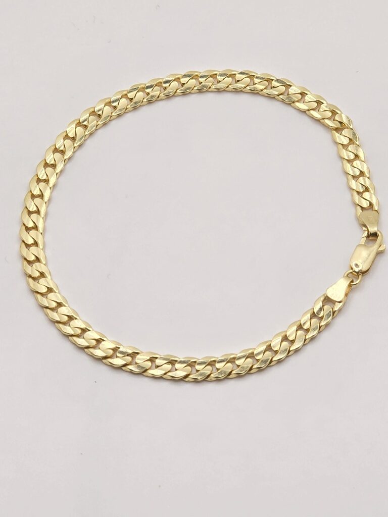 10K CUBAN CURB FLAT BRACELET CLOSE LINK STYLE 5.5MM – JY Jewelry Wholesale