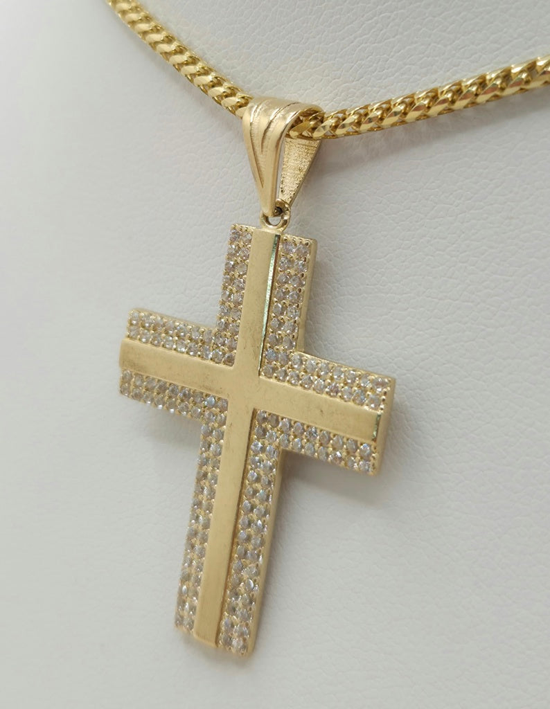 14K CZ CROSS PENDANT – JY Jewelry Wholesale