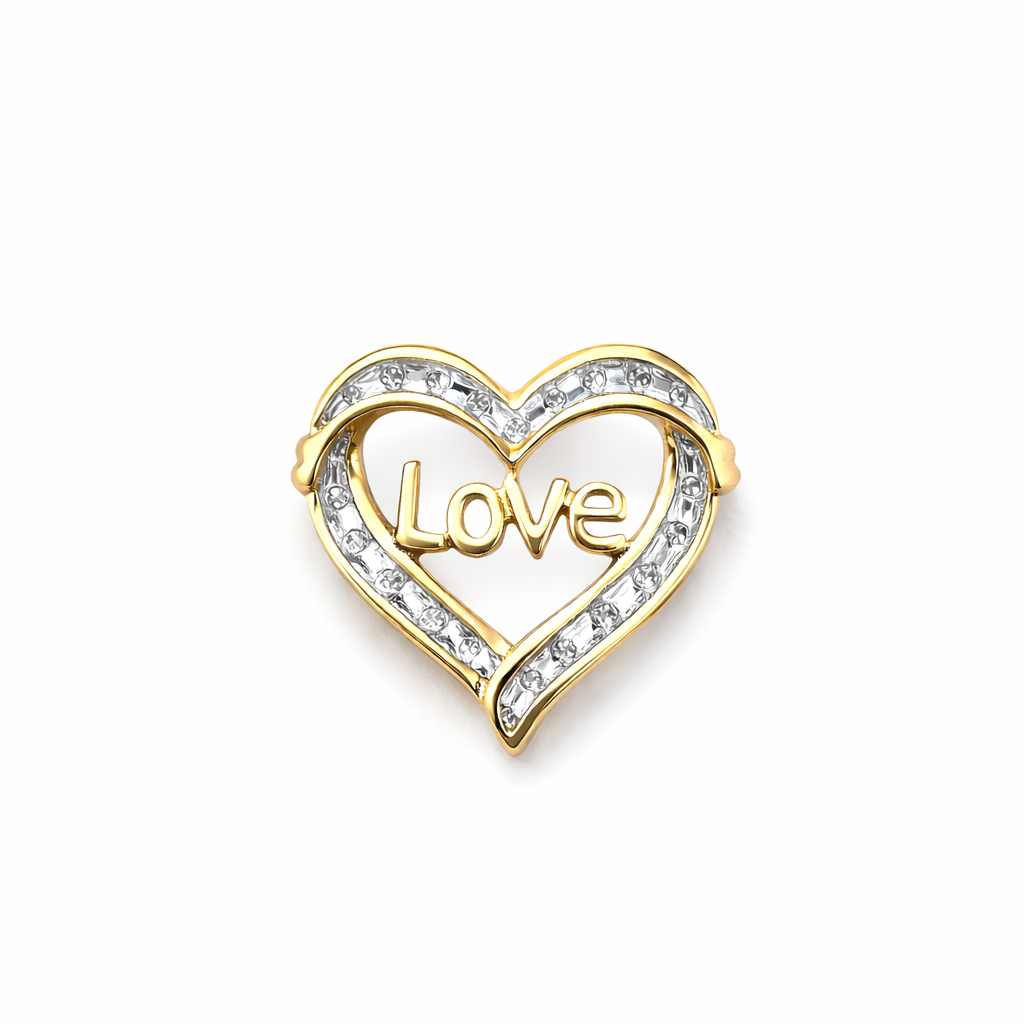 10K LOVE INSIDE HEART PENDANT – JY Jewelry Wholesale