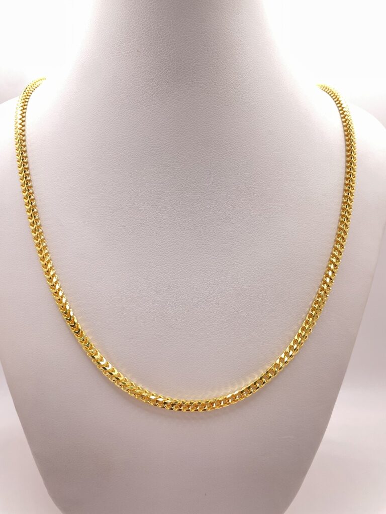 10K SOLID FRANCO CHAIN – 4MM 24" – JY Jewelry Wholesale