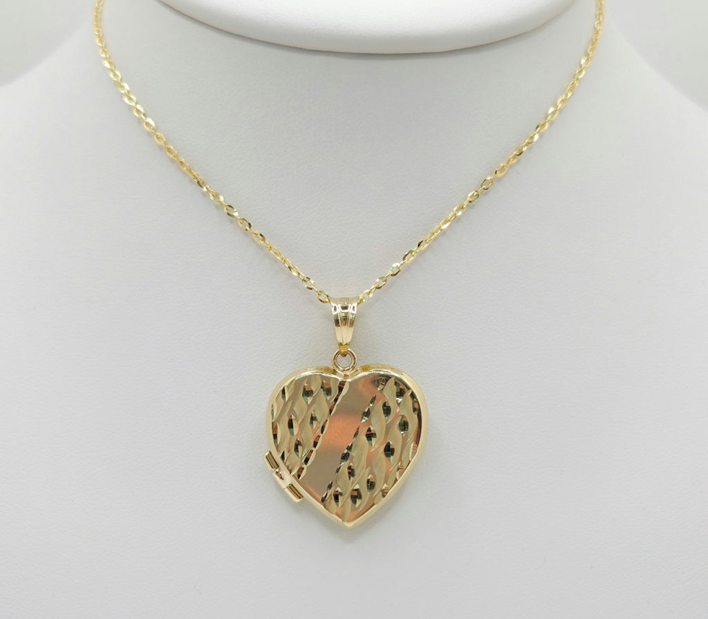 10K DIAMOND CUT HEART MEMORIAL PENDANT – 25mm X 25mm – JY Jewelry Wholesale