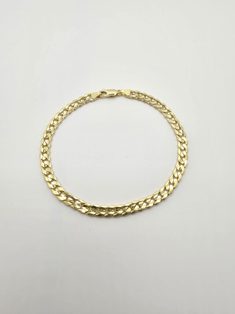 10K CUBAN CURB FLAT BRACELET CLOSE LINK STYLE 5.5MM – JY Jewelry Wholesale