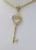 14K CZ HEART KEY PENDANT – JY Jewelry Wholesale