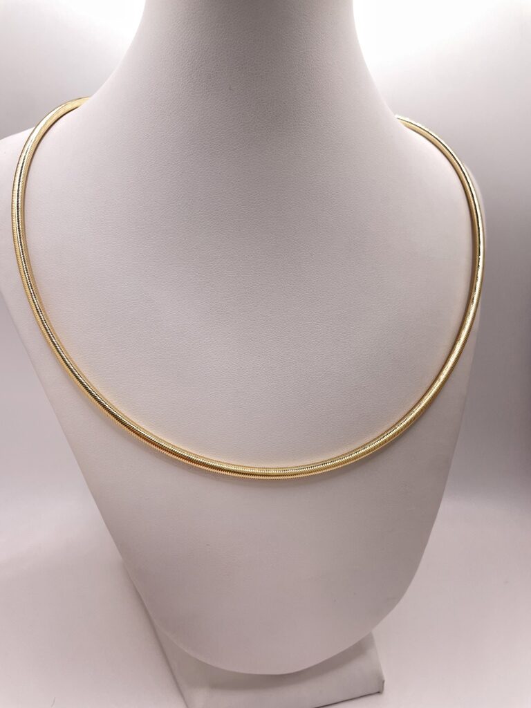 14K FLEXIBLE NECKLACE – 18" 3MM – JY Jewelry Wholesale