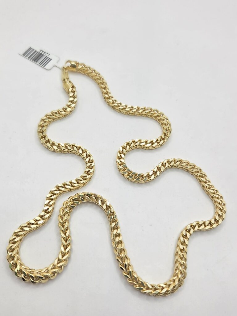 10K HOLLOW FRANCO CHAIN – 22" 4.5MM – JY Jewelry Wholesale