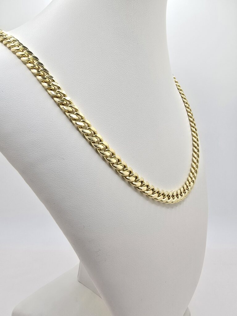 10K SOLID MIAMI CUBAN CHAIN – 24" 6MM – JY Jewelry Wholesale
