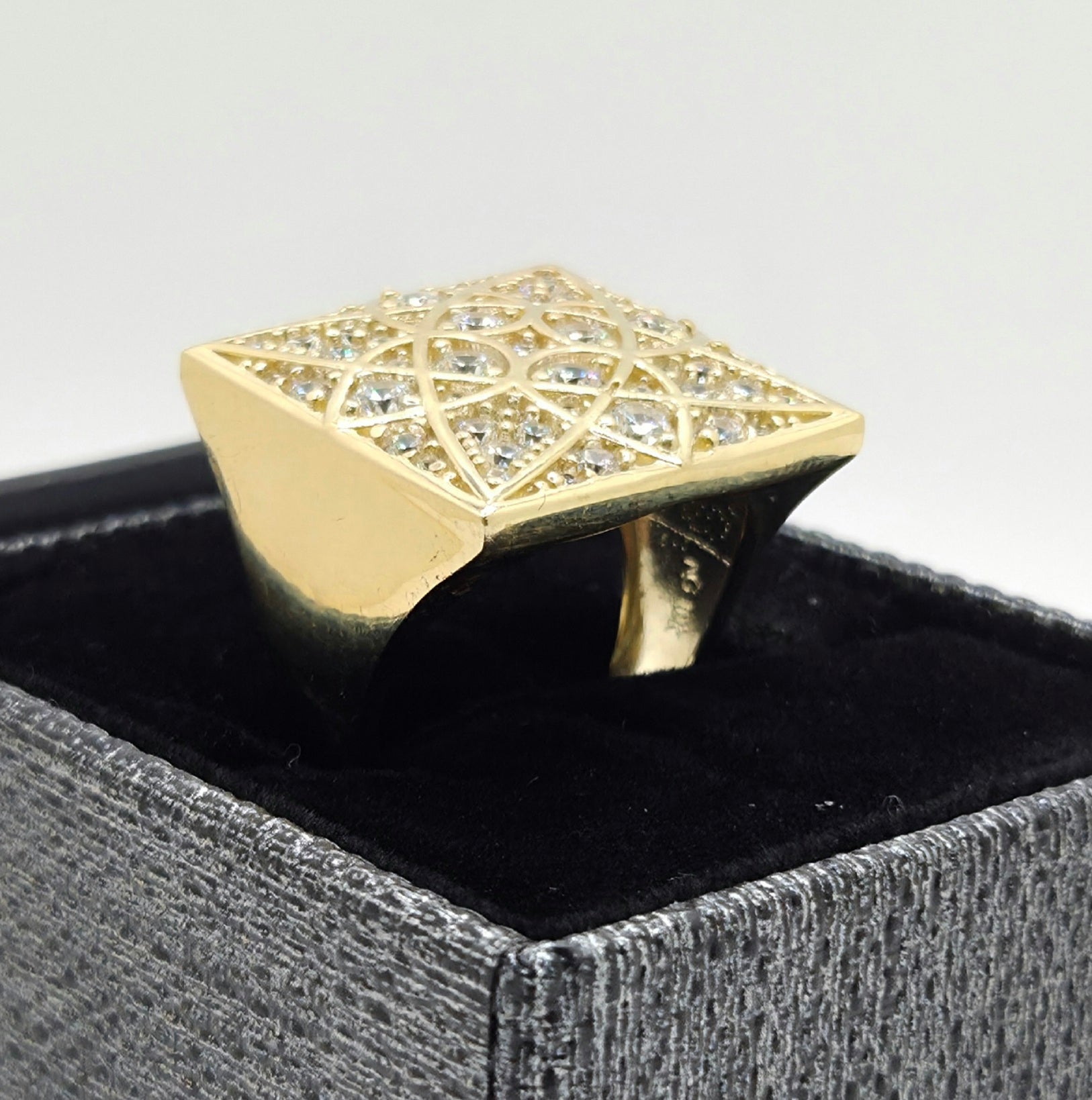 10K SQUARE ROSETTA MEN'S RING – 10 – JY Jewelry Wholesale