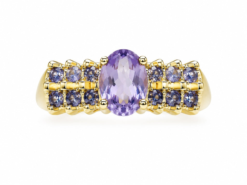 10K OVAL TOPAZ STATEMENT RING – 10 – JY Jewelry Wholesale