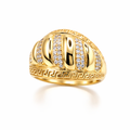14K MODERN RING WITH CZ DETAILS – 8 & 8.5 – JY Jewelry Wholesale