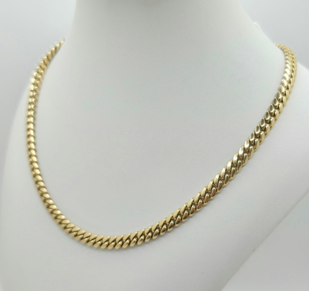 10K SOLID MIAMI CUBAN CHAIN – 20" 6MM – JY Jewelry Wholesale