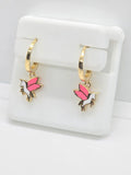 10K WHITE PEGASUS HOOP EARRINGS – JY Jewelry Wholesale