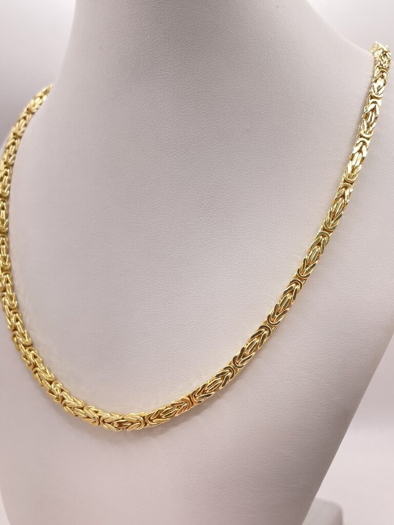 10K BYZENTINE CHAIN 22" 3.5MM – JY Jewelry Wholesale