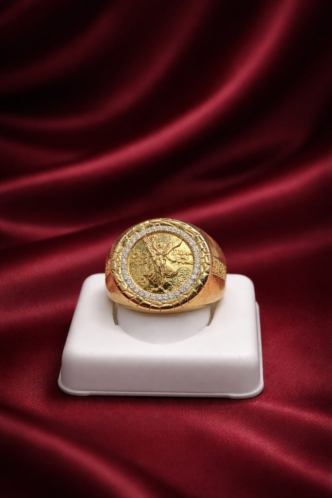 10K CENTENARY GREEK DETAIL ROUND RING – 10.5 – JY Jewelry Wholesale