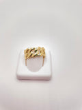 10K MODERN PLAIN LINK STYLE RING – 10.5 – JY Jewelry Wholesale