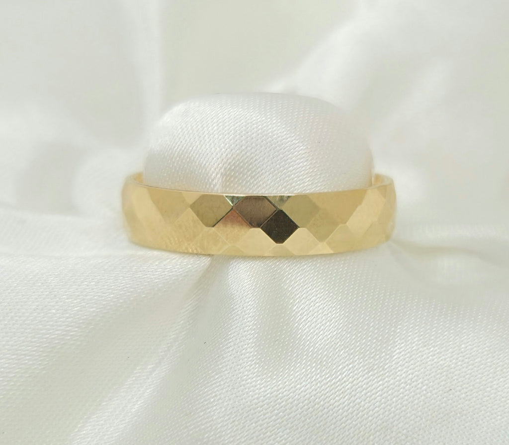 10K FANCY SQUARE CUT WEDDING BAND RING – 9 5MM – JY Jewelry Wholesale