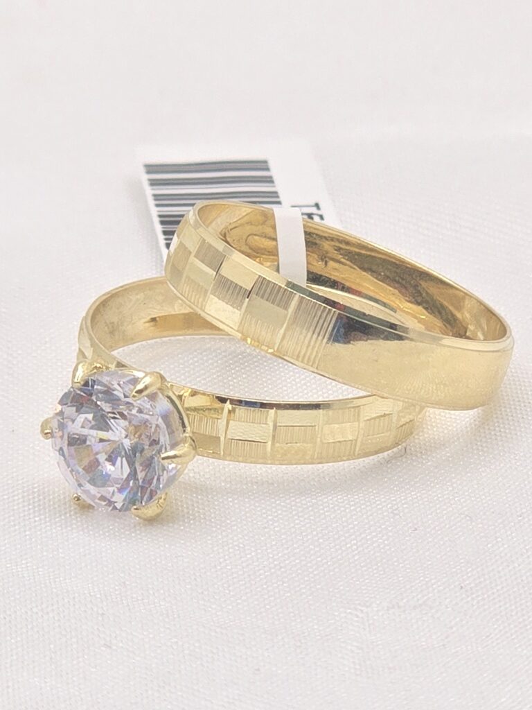 14K SQUARE CUT WOMAN'S ENGANGEMENT – 6.5 & 8 – JY Jewelry Wholesale