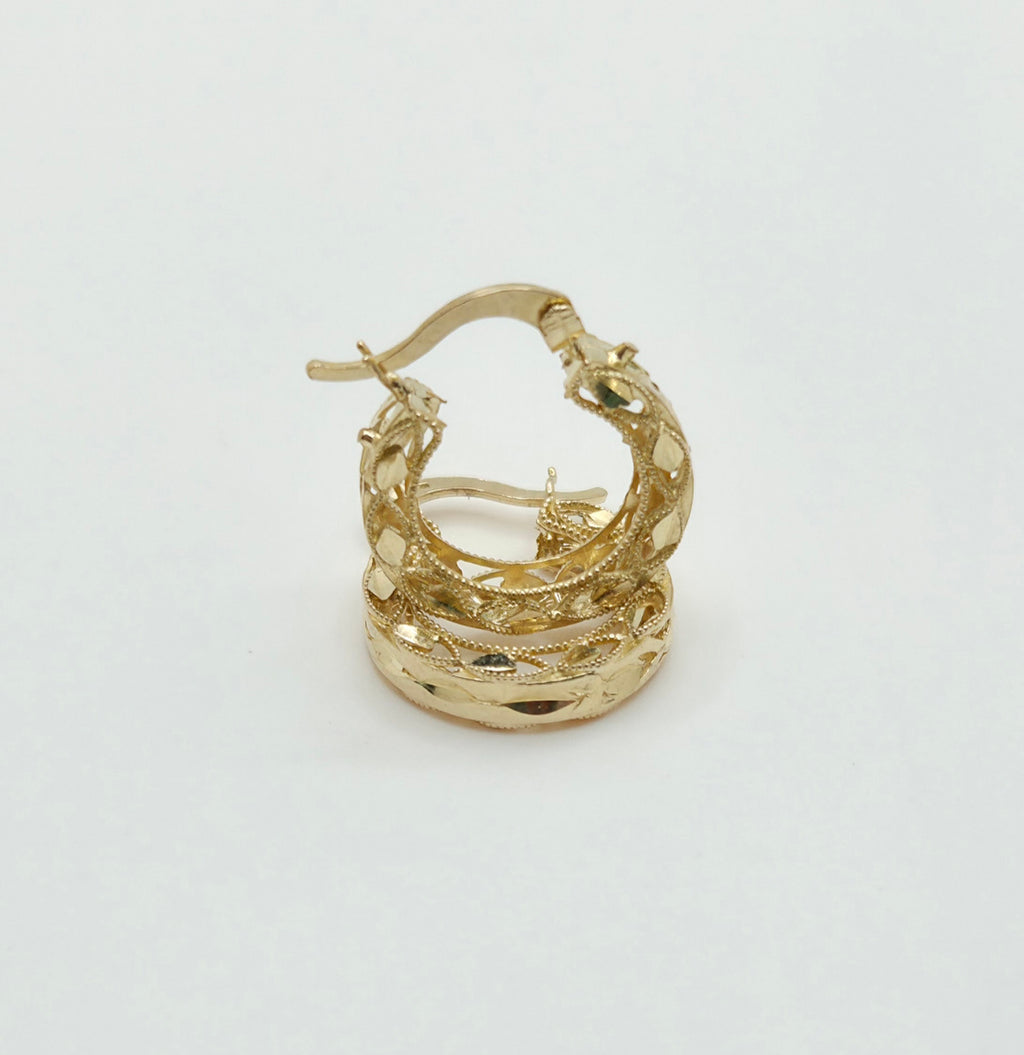 10K MODERN TURKISH HOOPS EARRINGS – 1 – JY Jewelry Wholesale