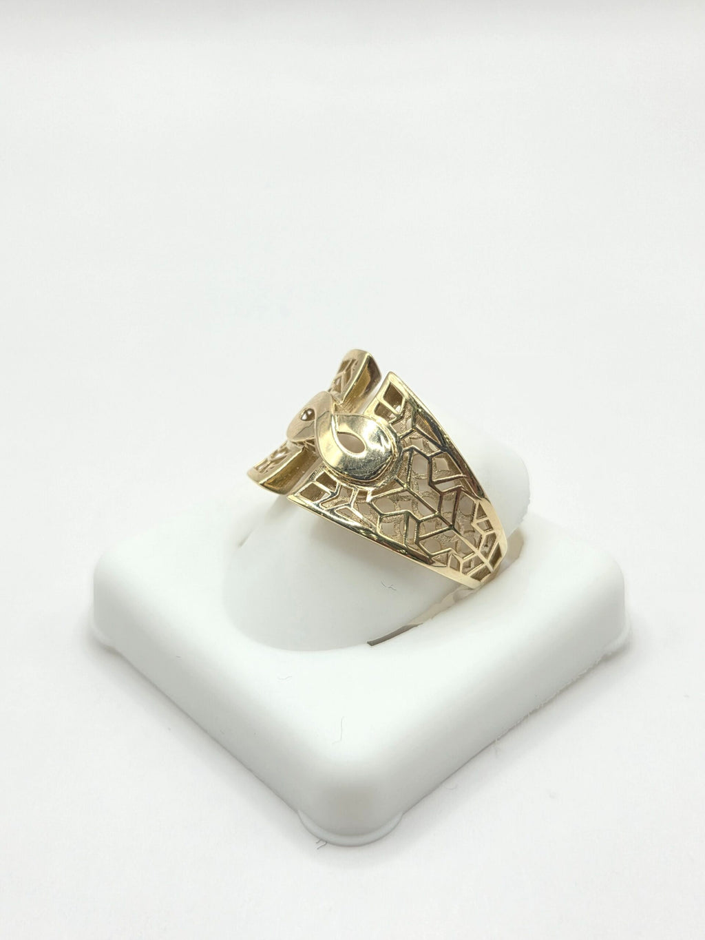 10K FANCY SILHOUETTES BACK DESIGN INFINITY DETAIL CENTER RING – 8-9 – JY Jewelry Wholesale