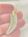 10K LARGE TWO TONE ELEPHANT TUSK PENDANT – JY Jewelry Wholesale