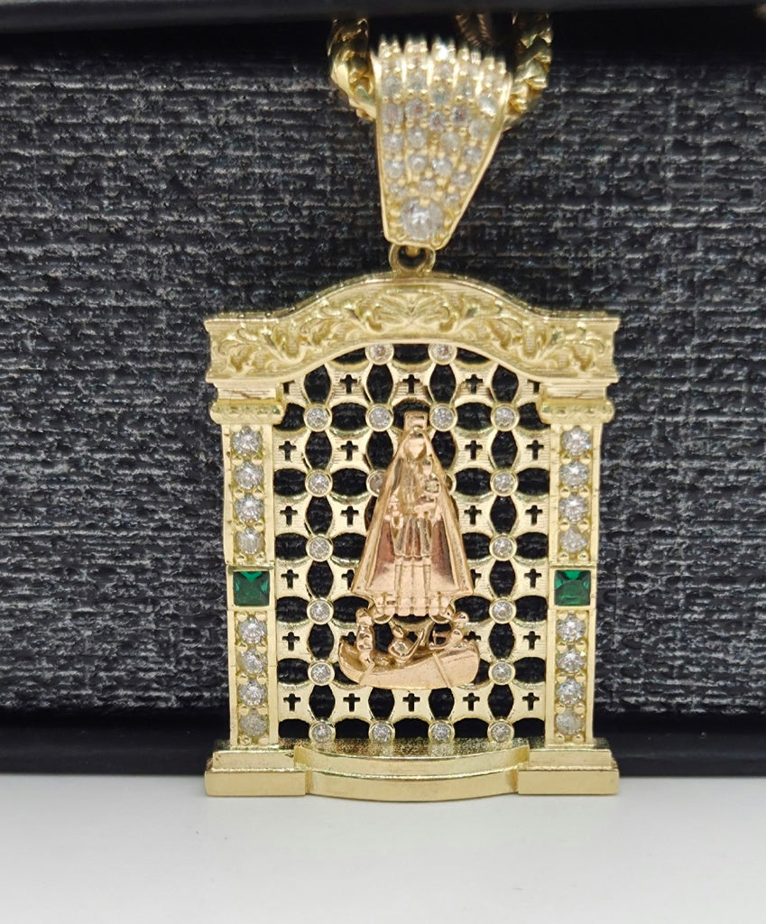14K NET BACKGROUND HOUSE STYLE CARIDAD PENDANT – JY Jewelry Wholesale