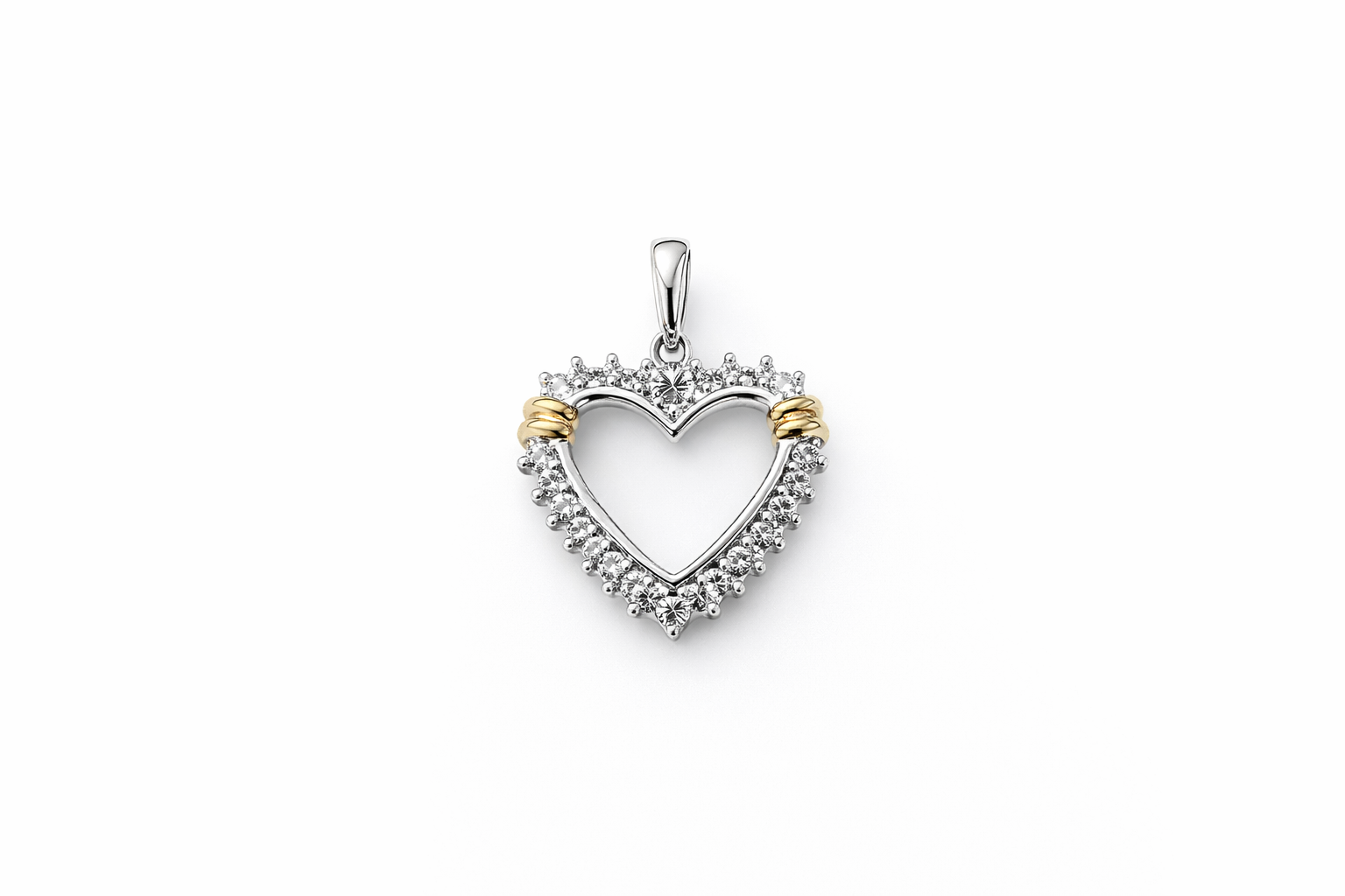 10K DIAMOND HEART SILHOUETTE PENDANT – JY Jewelry Wholesale