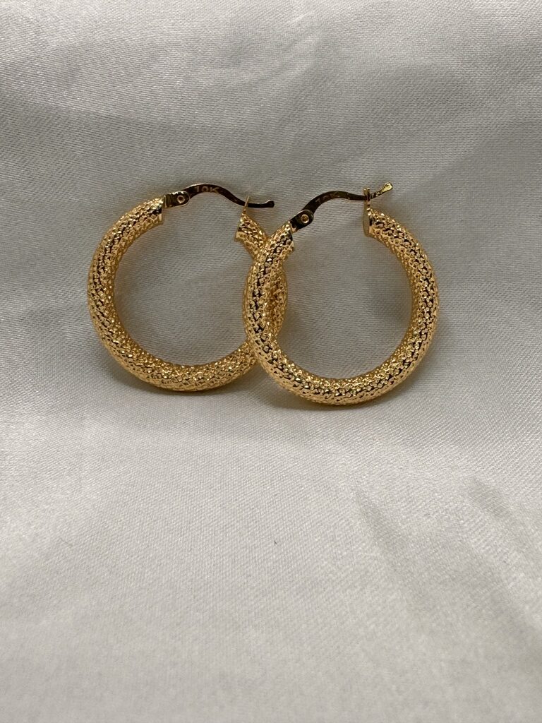 10K NEVADAS HOOPS EARRINGS – 3 3MM – JY Jewelry Wholesale