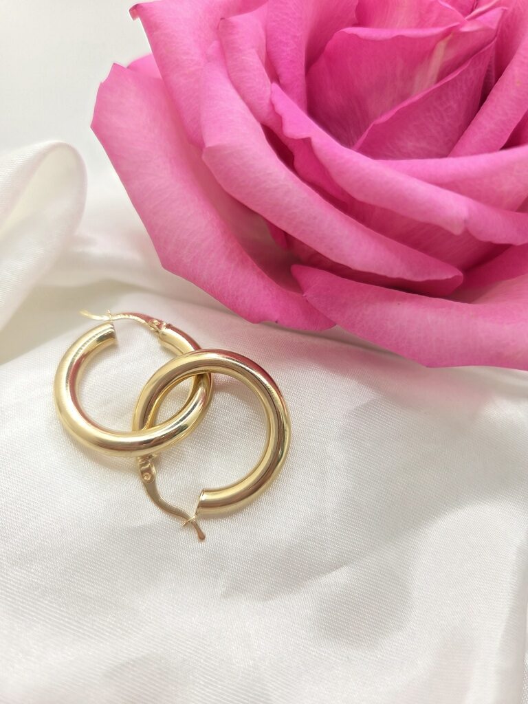 14K PLAIN HOOPS EARRINGS – JY Jewelry Wholesale