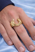 10K DIAMOND CUT HORSESHOE RING – 9 – JY Jewelry Wholesale