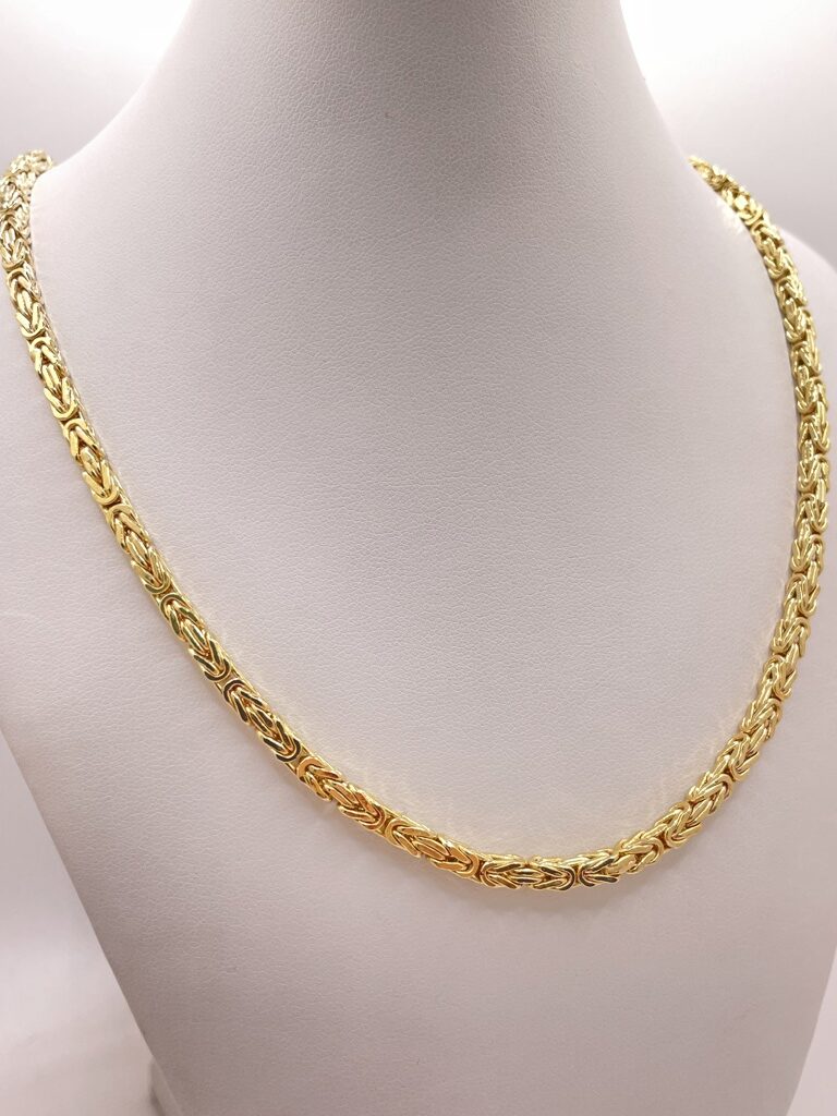 10K BYZENTINE CHAIN 22" 3.5MM – JY Jewelry Wholesale