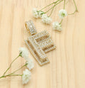 10K SMALL CZ "F" LETTER PENDANT – JY Jewelry Wholesale
