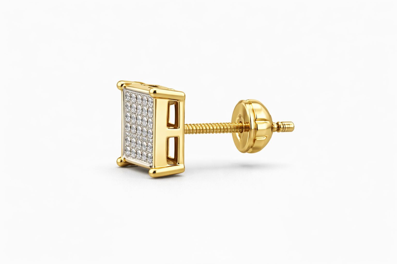 10K SQUARE DIAMOND EARRINGS – JY Jewelry Wholesale