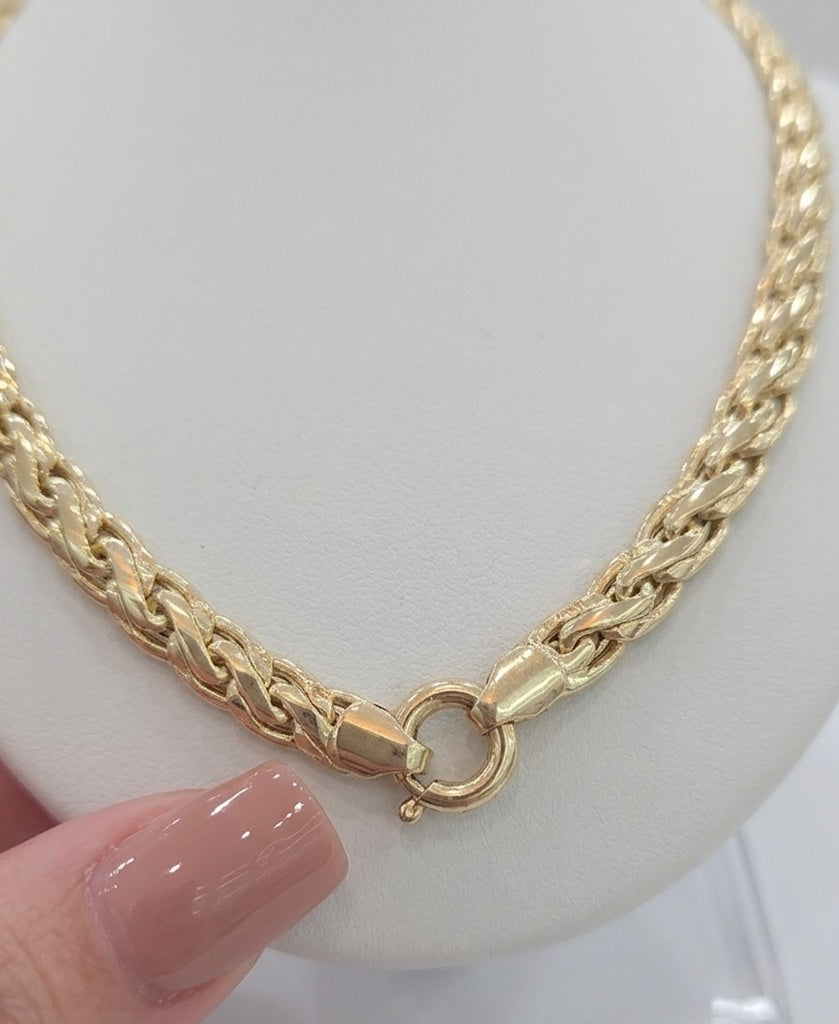 14K MODERN BRAIDED DESIGN NECKLACE – 18" – JY Jewelry Wholesale