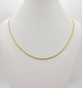 10K HOLLOW CUBAN CURB FLAT CHAIN – 20" 2.5MM – JY Jewelry Wholesale