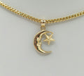 14K DELICATE MOON & START PENDANT – JY Jewelry Wholesale
