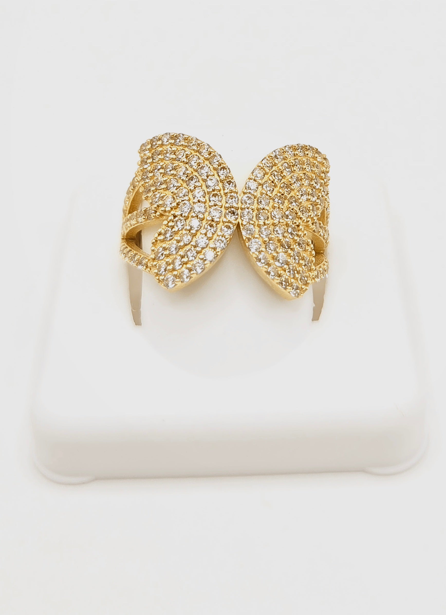 14K CZ BUTTERFLY RING – 8 – JY Jewelry Wholesale