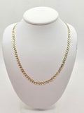 10K CUBAN CURB FLAT CHAIN – 20" 4MM – JY Jewelry Wholesale