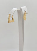 10K SQUARE BAMBOO STYLE HOOPS EARRINGS – JY Jewelry Wholesale