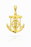 10K JESUS ON ANCHOR PENDANT – JY Jewelry Wholesale