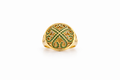 10K ELEGANT GREEN CZ FOUR HEART SILHOUETTE RING – 8 – JY Jewelry Wholesale
