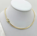 10K CERTIFIED MONACO BOX CHAIN – 4MM 22" – JY Jewelry Wholesale