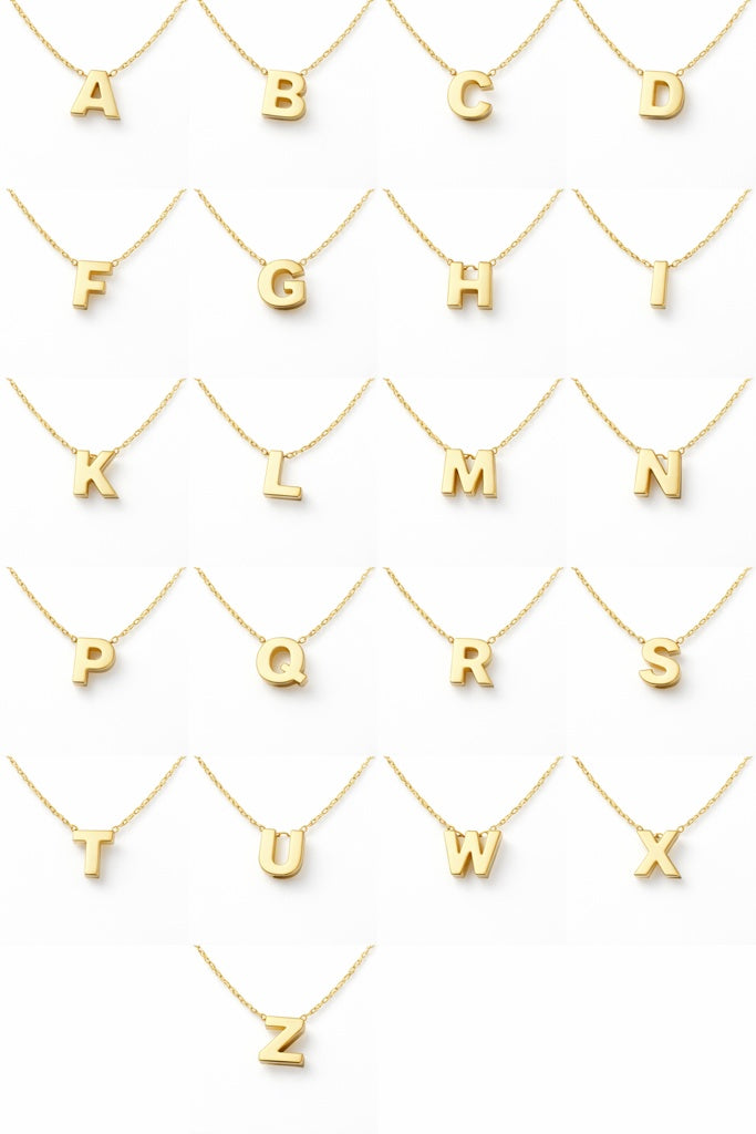 10K CHAIN ??WITH LETTER "V" PENDANT – 18 – JY Jewelry Wholesale