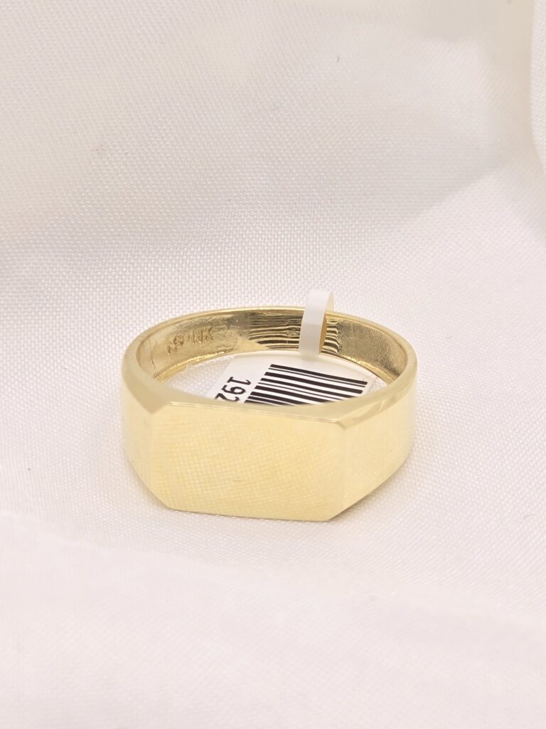 10K SQUARE DESIGN ENGRAVABLE MAN'S RING – 10 – JY Jewelry Wholesale