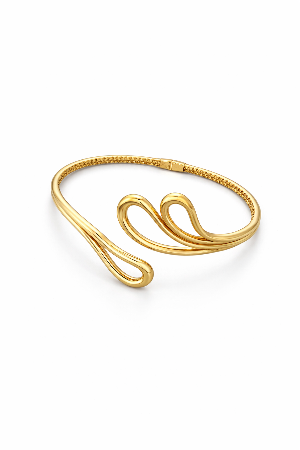 10K YELLOW GOLD ASYMMETRIC BANGLE – JY Jewelry Wholesale