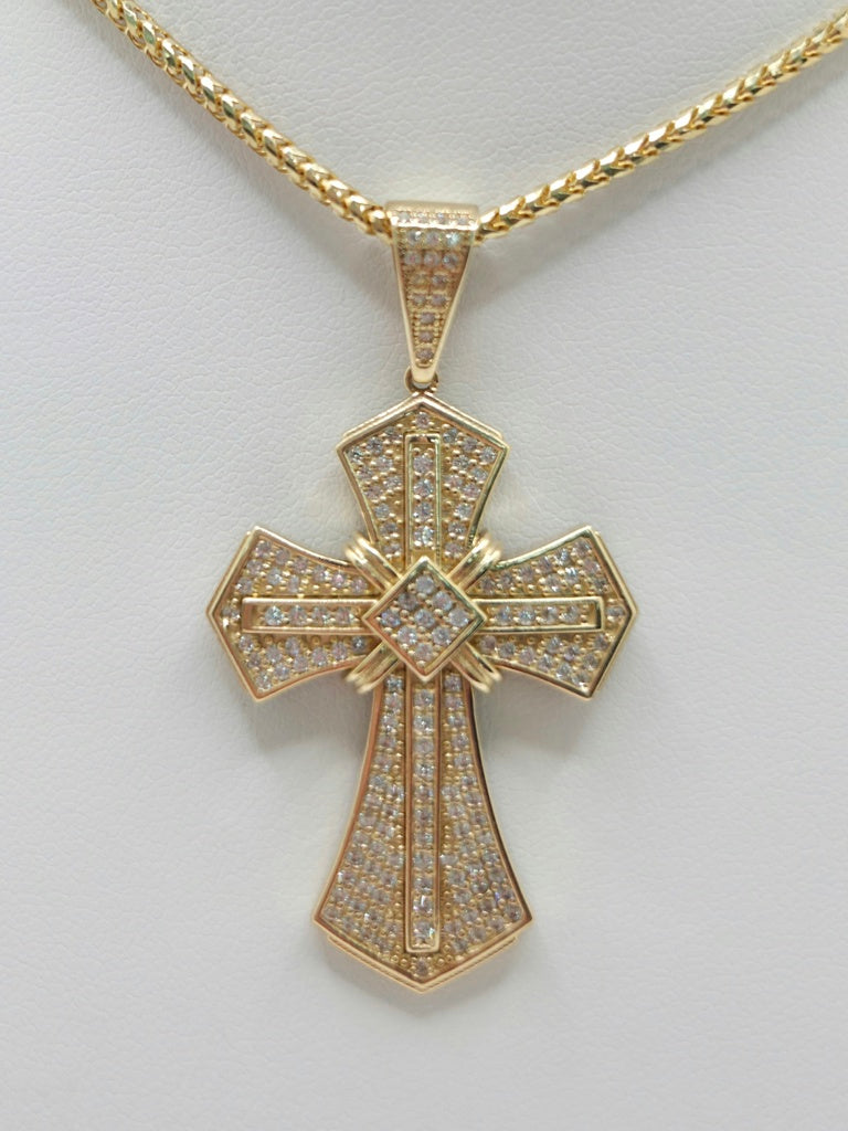 14K CZ VINTAGE DESIGN CROSS PENDANT – JY Jewelry Wholesale