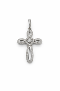10K WHITE GOLD CROSS DIAMOND PENDANT – JY Jewelry Wholesale